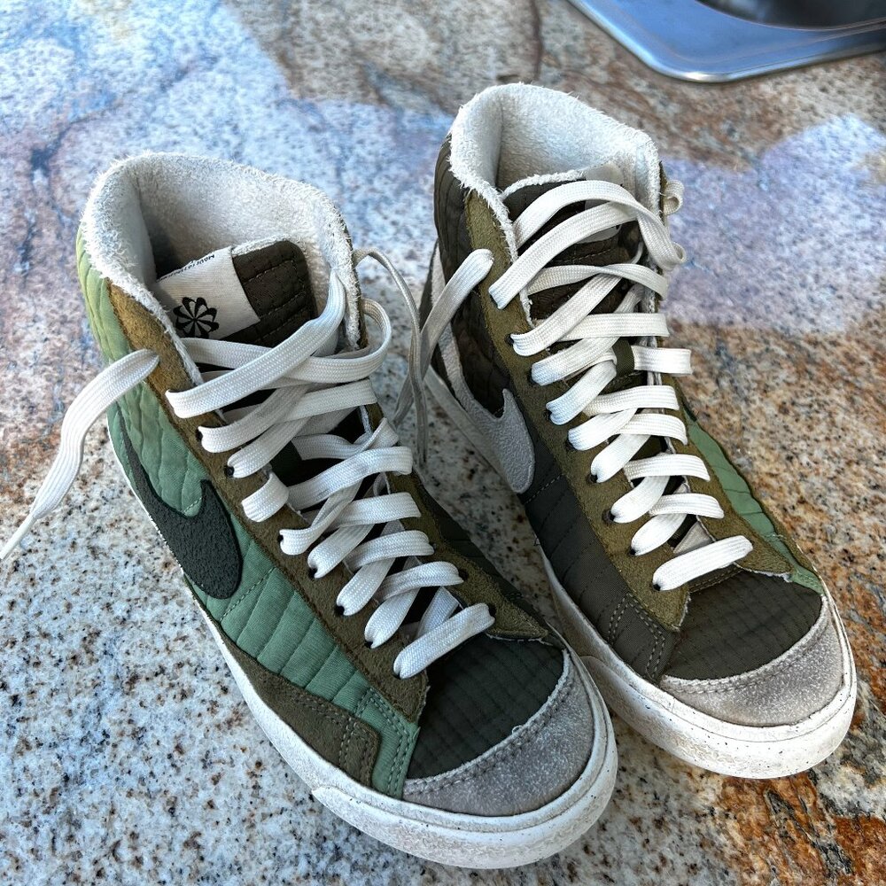 Nike Blazer Mid 77 Premium Toasty Sequoia Quilted (GS) US 4.5 Y